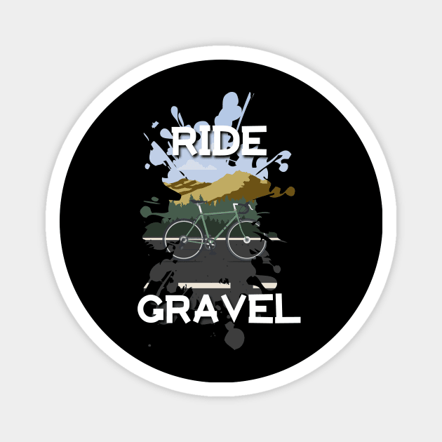 Ride Gravel Gravelbike Magnet by SNZLER